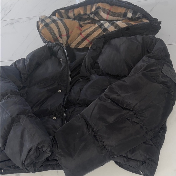 Burberry Jackets & Blazers - Burberry Black Puffer with Logo Patch
